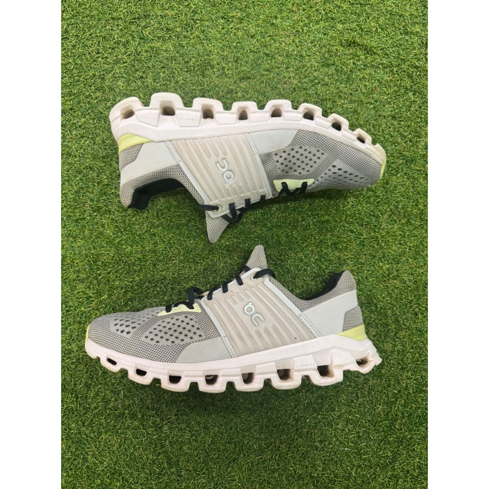 On Running Cloudswift Grey Lime Green Sneakers 41.98679 Mens 7 Womens 8.5